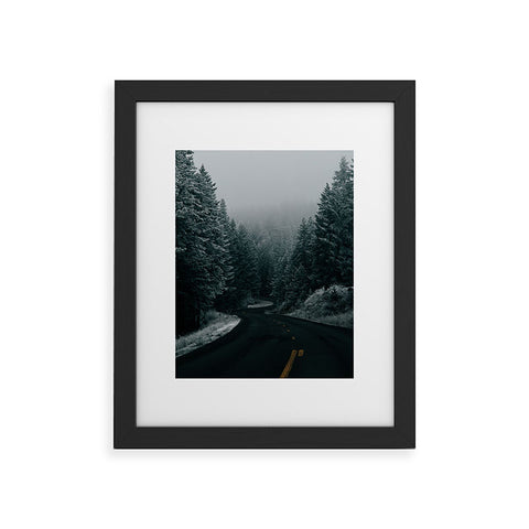 Hannah Kemp Winter Road Framed Art Print