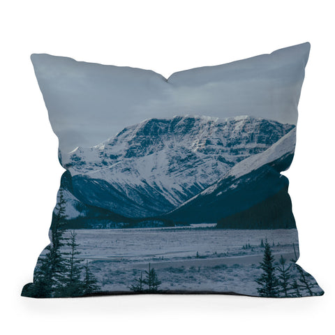 Hannah Kemp Winters Ago Outdoor Throw Pillow