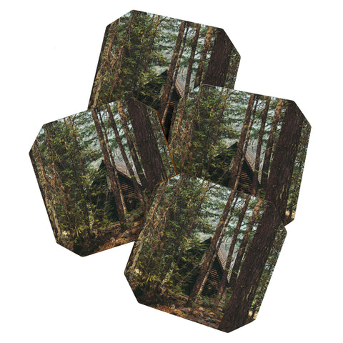 Hannah Kemp Woodland Cabin Coaster Set