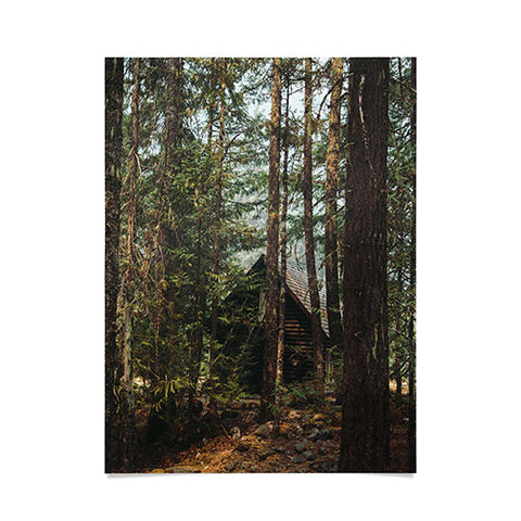 Hannah Kemp Woodland Cabin Poster