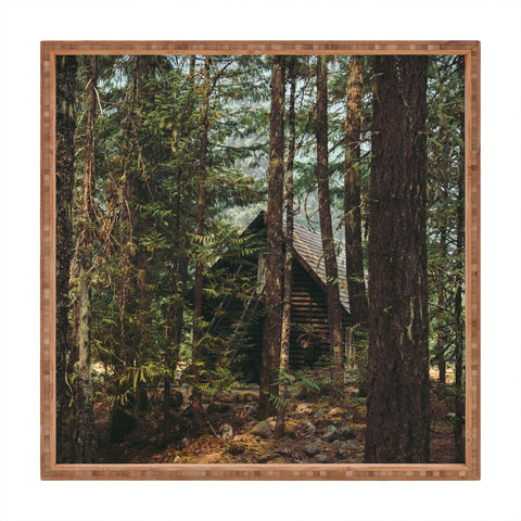 Hannah Kemp Woodland Cabin Square Tray