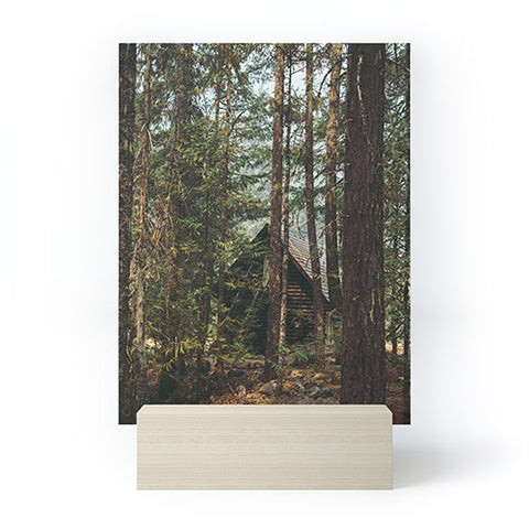 Hannah Kemp Woodland Cabin Mini Art Print
