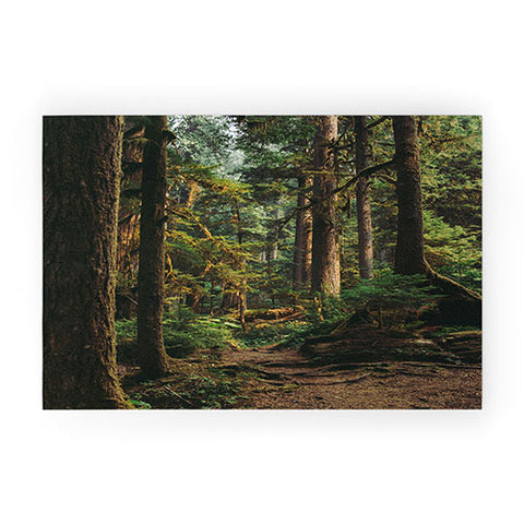 Hannah Kemp Woodland Landscape II Welcome Mat