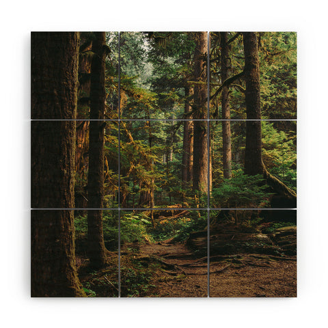 Hannah Kemp Woodland Landscape II Wood Wall Mural
