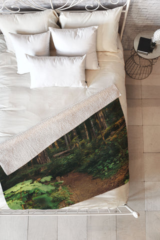 Hannah Kemp Woodland Landscape Fleece Throw Blanket