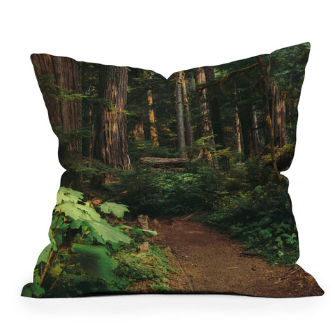 Hannah Kemp Woodland Landscape Outdoor Throw Pillow
