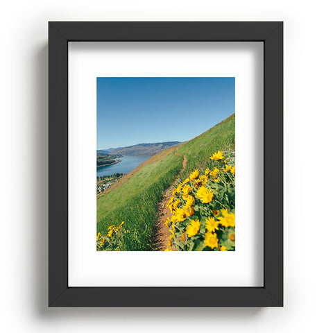Hannah Kemp Yellow Flower Path Recessed Framing Rectangle