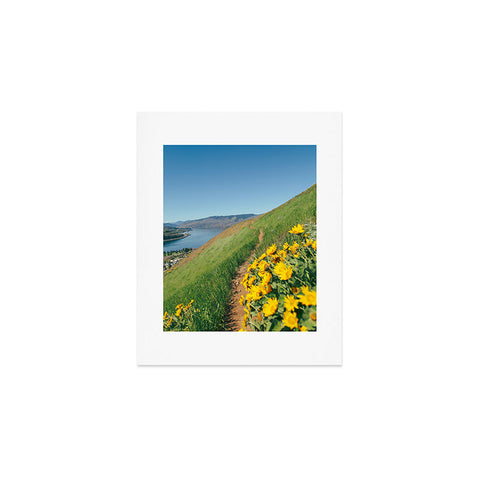 Hannah Kemp Yellow Flower Path Art Print