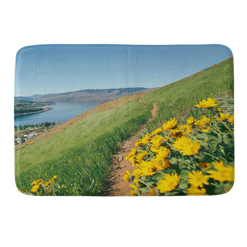 Hannah Kemp Yellow Flower Path Memory Foam Bath Mat
