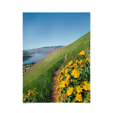 Hannah Kemp Yellow Flower Path Poster