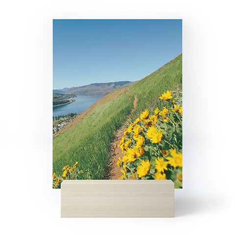 Hannah Kemp Yellow Flower Path Mini Art Print
