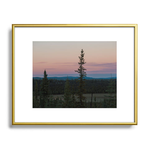 Hannah Kemp Yukon Evening Metal Framed Art Print