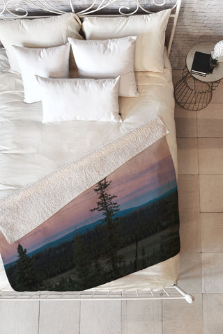Hannah Kemp Yukon Evening Fleece Throw Blanket