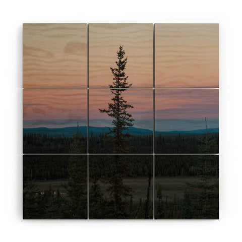 Hannah Kemp Yukon Evening Wood Wall Mural
