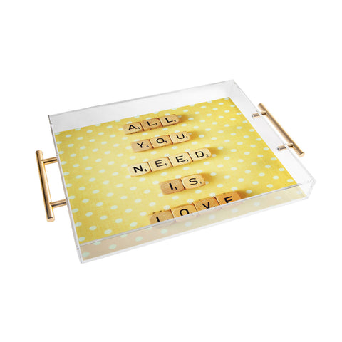 Happee Monkee All You Need Is Love 1 Acrylic Tray
