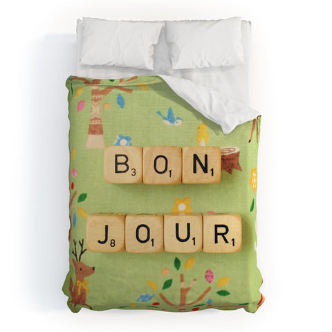 Happee Monkee Bonjour Duvet Cover