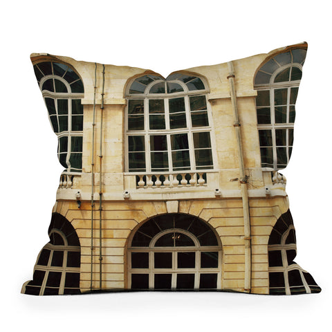 Happee Monkee Chateau Windows Outdoor Throw Pillow