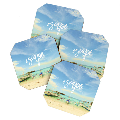 Happee Monkee Escape Beach Series Coaster Set