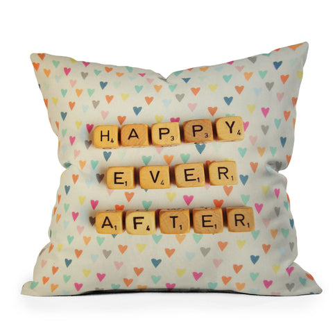 Happee Monkee Happy Ever After Outdoor Throw Pillow