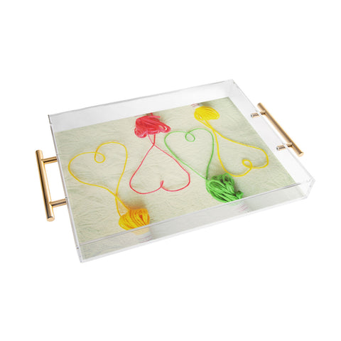 Happee Monkee Heart Strings Acrylic Tray
