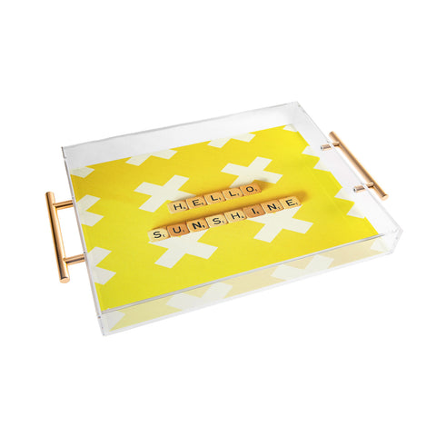 Happee Monkee Hello Sunshine Scrabble Acrylic Tray