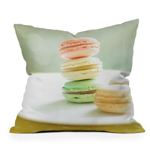 Happee Monkee Hmmm Macaroons Outdoor Throw Pillow