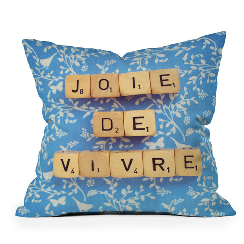 Happee Monkee Joie De Vivre Outdoor Throw Pillow