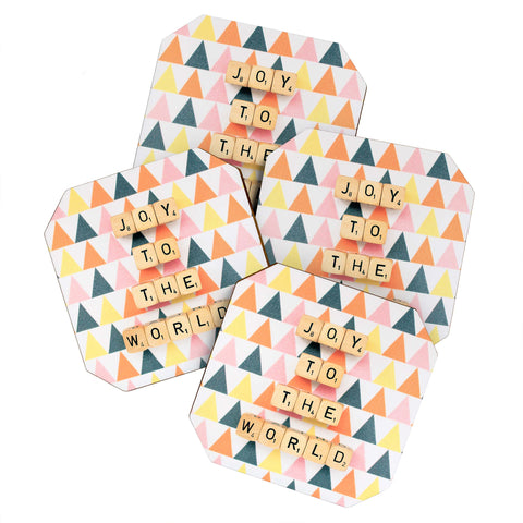 Happee Monkee Joy To The World Coaster Set