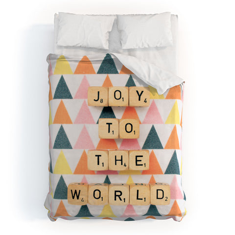 Happee Monkee Joy To The World Duvet Cover