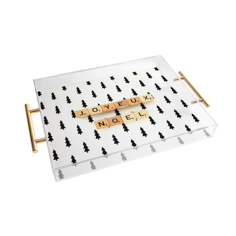 Happee Monkee Joyeux Noel Acrylic Tray