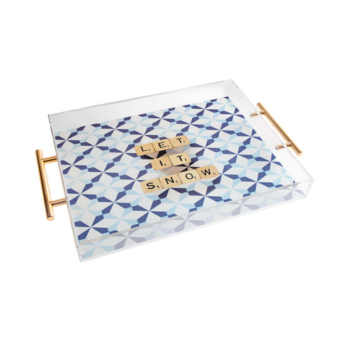 Happee Monkee Let It Snow Acrylic Tray