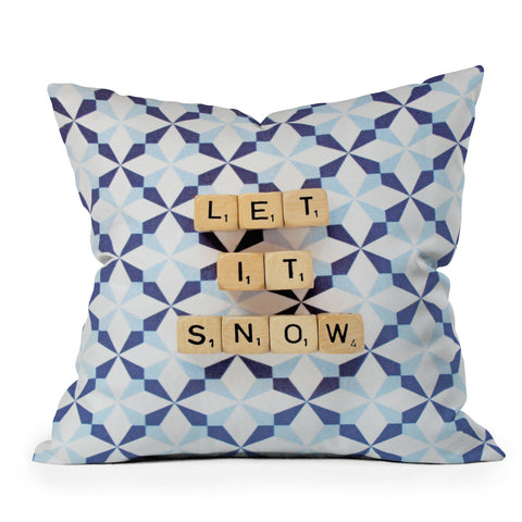Happee Monkee Let It Snow Outdoor Throw Pillow