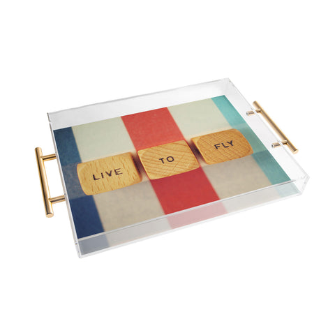 Happee Monkee Live To Fly Acrylic Tray