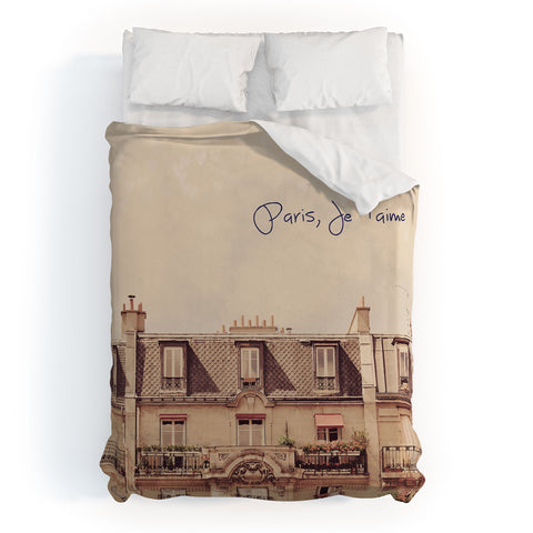 Happee Monkee Paris Je Taime Duvet Cover