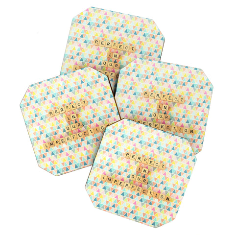 Happee Monkee Perfection In Our Imperfection Coaster Set