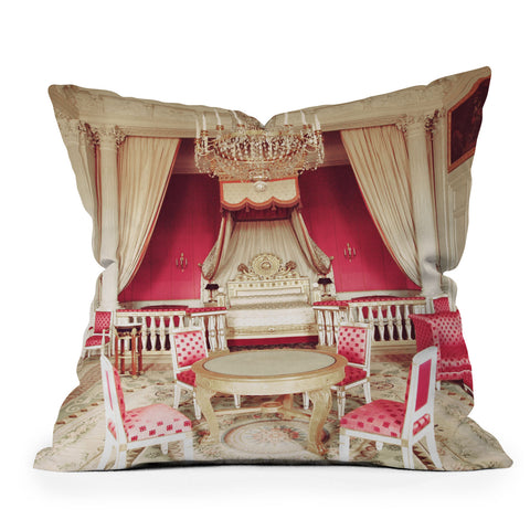 Happee Monkee Pink Princess Bedroom Outdoor Throw Pillow