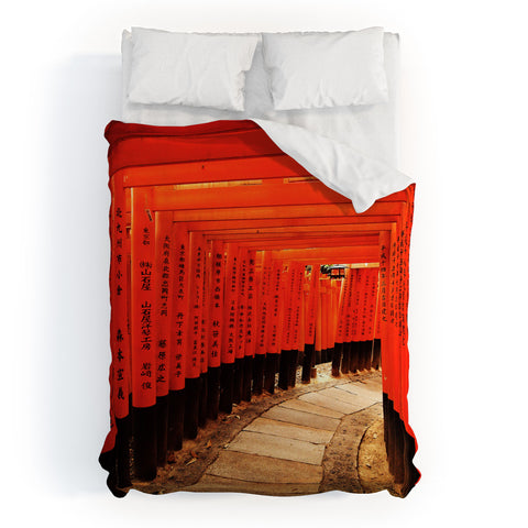 Happee Monkee Red Gates Kyoto Duvet Cover