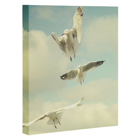 Happee Monkee Seagulls Art Canvas