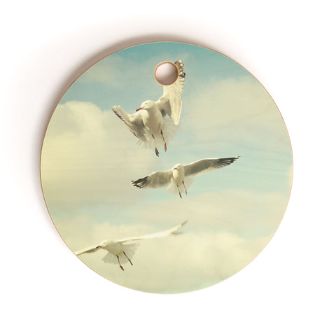 Happee Monkee Seagulls Cutting Board Round