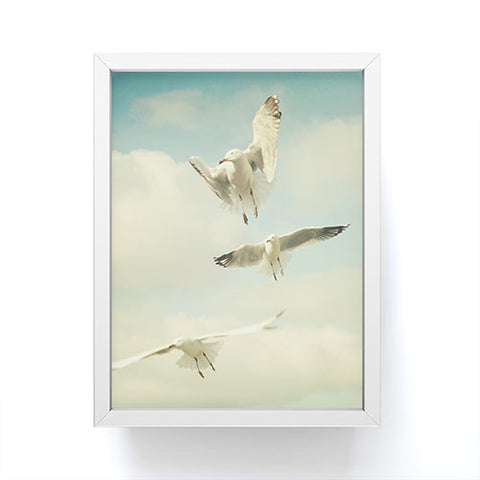 Happee Monkee Seagulls Framed Mini Art Print