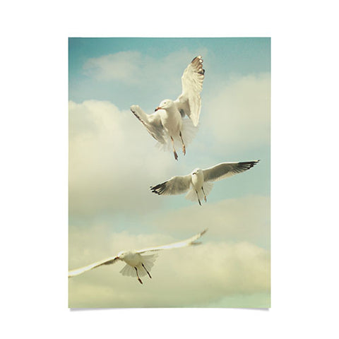 Happee Monkee Seagulls Poster