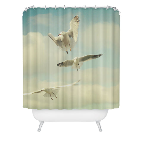 Happee Monkee Seagulls Shower Curtain