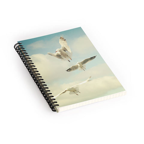 Happee Monkee Seagulls Spiral Notebook