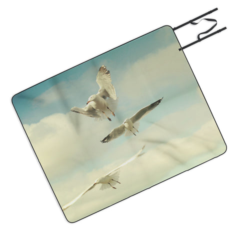 Happee Monkee Seagulls Picnic Blanket