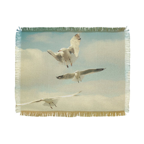 Happee Monkee Seagulls Throw Blanket