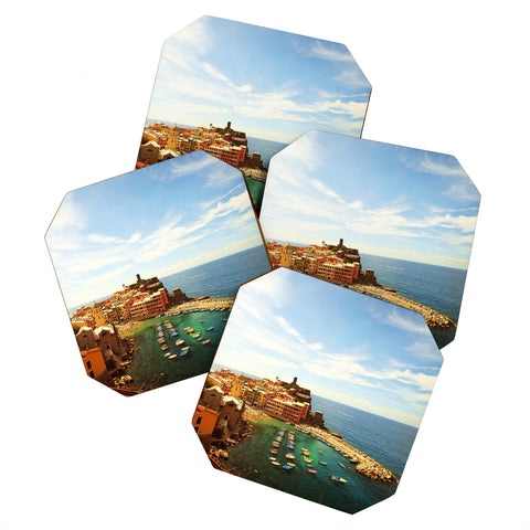 Happee Monkee Summer in Vernazza Coaster Set