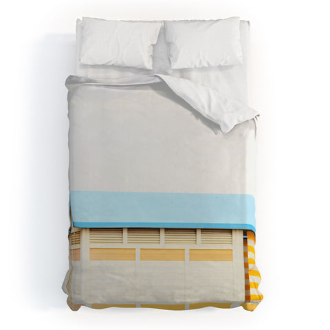 Happee Monkee Sunny Beach Huts Duvet Cover