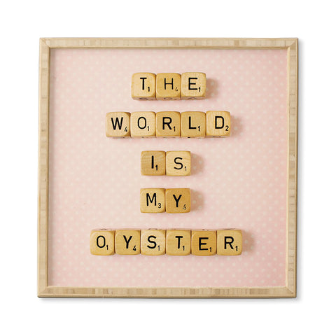 Happee Monkee The World Is My Oyster Framed Wall Art