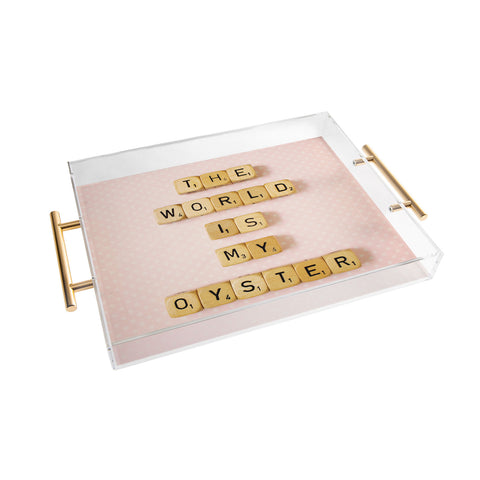 Happee Monkee The World Is My Oyster Acrylic Tray