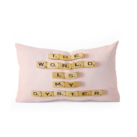 Happee Monkee The World Is My Oyster Oblong Throw Pillow